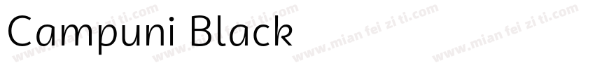 Campuni Black字体转换